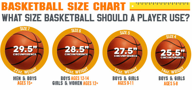 Spalding Basketball Size Chart