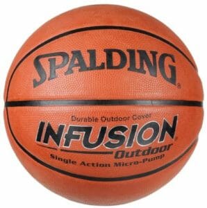 basketball with built-in pump