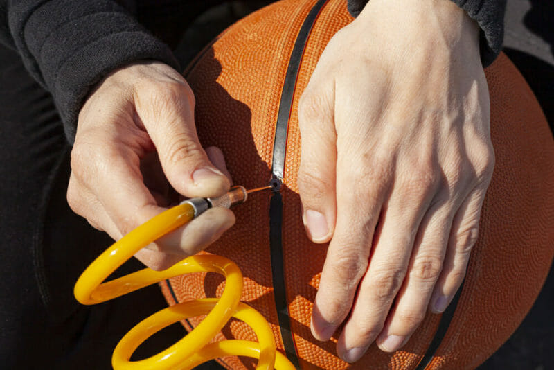 how to repair a basketball