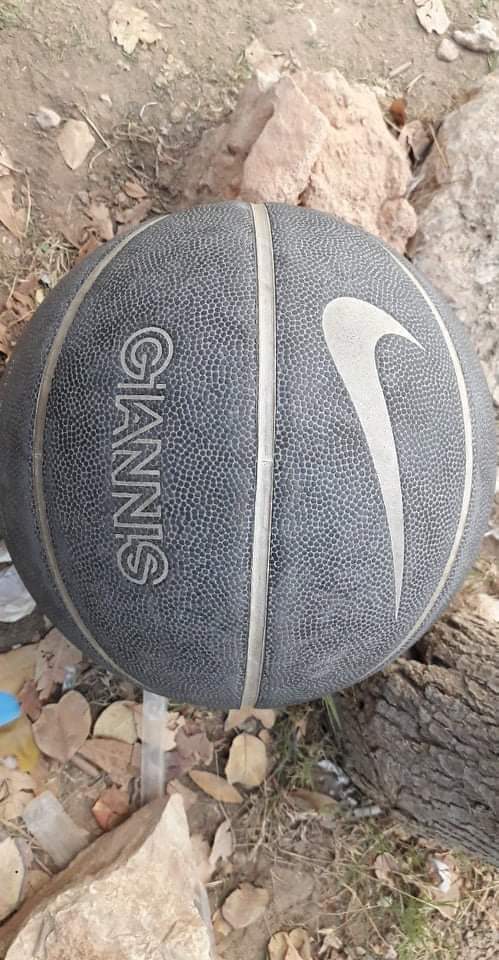 A Giannis (Antetokounmpo) themed original Nike basketball